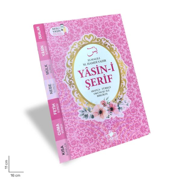 Çanta Boy Pembe Yasin – 80 Sayfa, Arapça ve Türkçe Okunuşlu, 11x16 cm (Merve Yayınları)