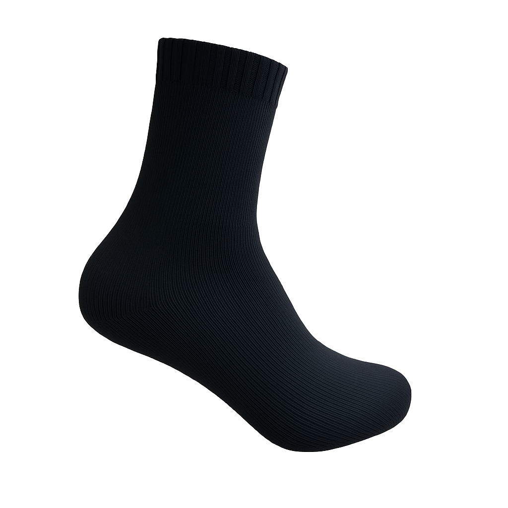 836f8635-fc85-4af0-b71b-c8a310edbb62 Mest Siyah Su Geçirmez Nefes Alabilen Abdest Çorabı – Kadın & Erkek (Unisex) - Görsel 1
