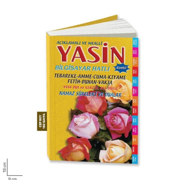 Cep Boy Yasin-i Şerif – 192 Sayfa, 9x13 cm, Sarı Kapak (Merve Yayınları)