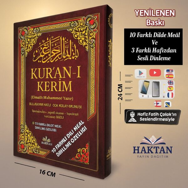 Ortaboy 5 Özellikli Kur’an-ı Kerim (Siyah) - Haktan Yayınevi