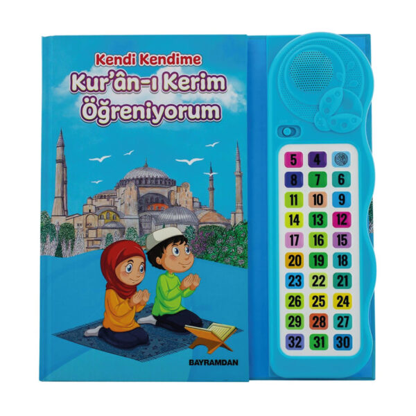 Çocuklar İçin Kur’an-ı Kerim Öğreniyorum Cihaz – Sesli Resimli Kitap Seti (Mavi)
