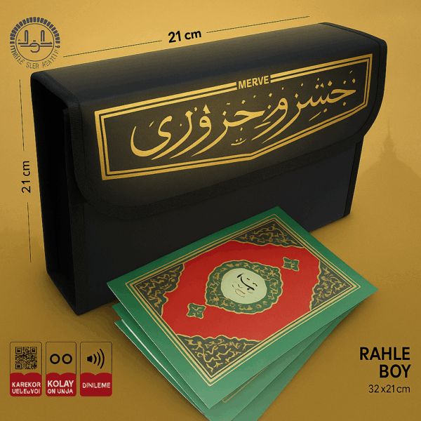 Kuran-ı Kerim 30 Cüz Rahle Boy Set – Çantalı, Kolay Okunur, Diyanet Mühürlü