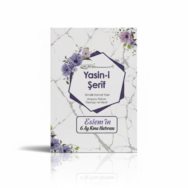 İslami Geometri Model Mor Renkli Yasin Kitabı